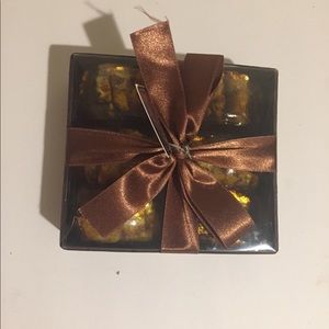 Vintage Rare Yellow Capiz Shell Napkin Rings